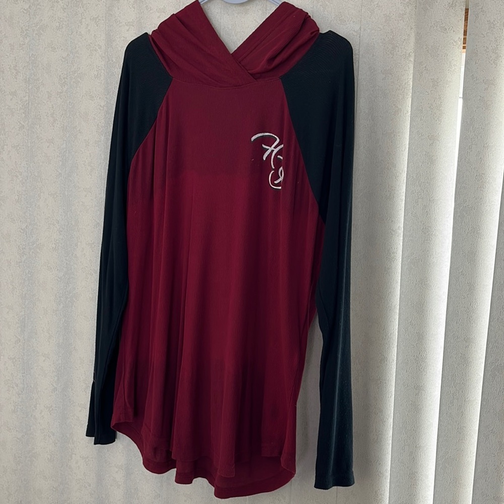 Harley Davidson long sleeve hooded jersey